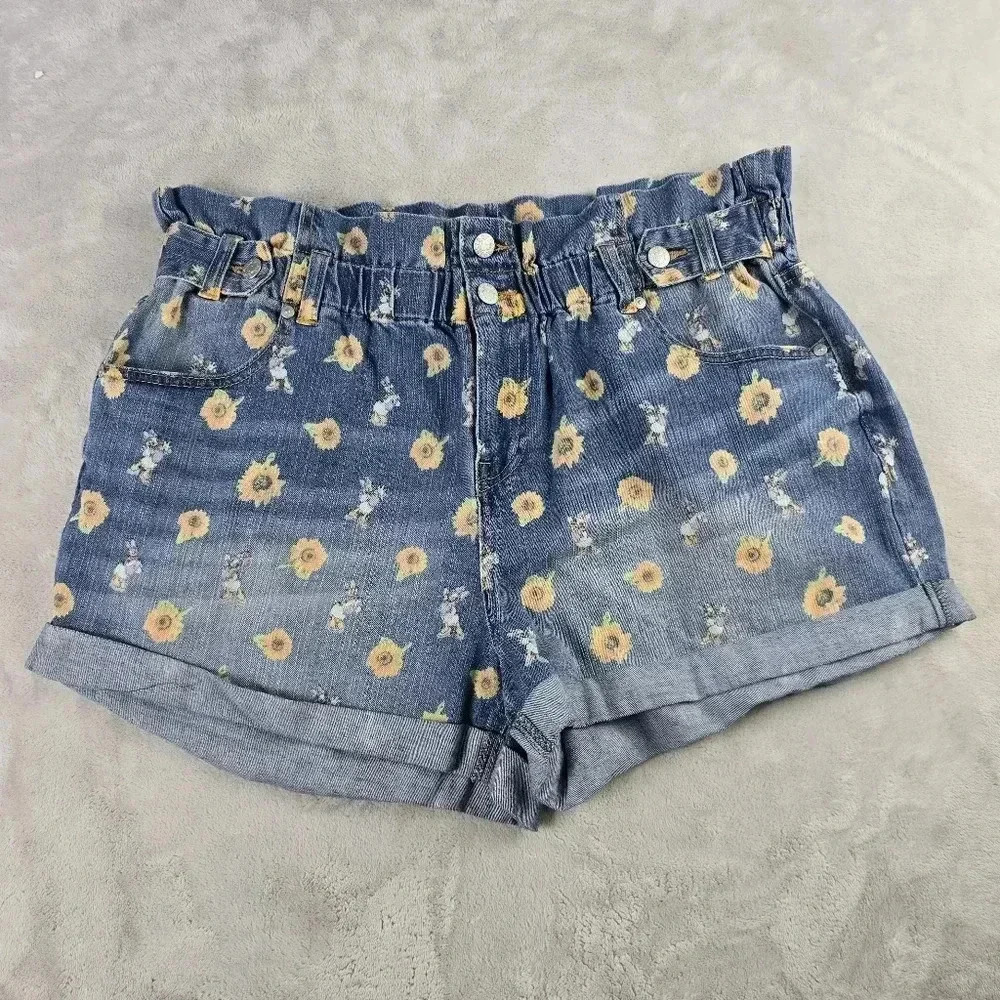 DAISY DUCK DENIM SHORTS WOMEN SIZE XL THE DISNEY STORE